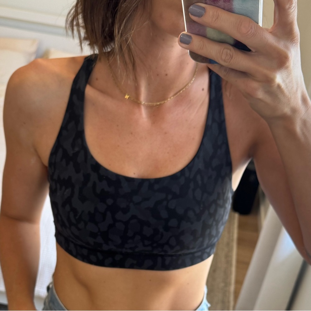 Lululemon Black Strappy Sports Bra
